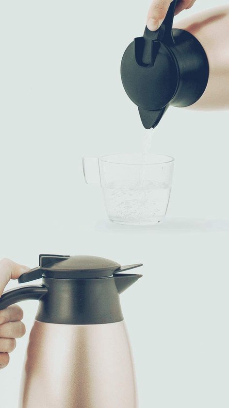 Roestvrijstalen Waterpot, Vacuüm Geïsoleerde Waterpot Roestvrijstalen Thermoskan Koffie Thee Waterpot(2L