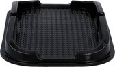 Zwarte antislipmat voor in de auto – Gemaakt van siliconen – afwasbaar – voor smartphone, tablet, parkeerkaart et cetera. - 186 x 112 x 20mm (LxBxH)