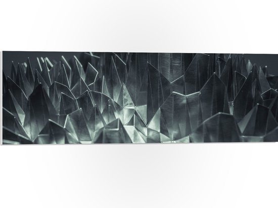 PVC Schuimplaat- Abstracte IJzeren Pinnen - 90x30 cm Foto op PVC Schuimplaat