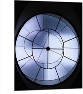 Dibond - Abstracte Vorm met Ramen - 75x100 cm Foto op Aluminium (Wanddecoratie van metaal)