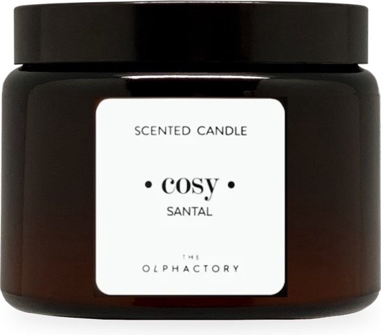 The Olphactory Cosy Santal - Scented Candle XL - 360 gram - 2 lonten - 60 branduren - Geurkaars