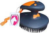 Fun Rubber Nop Borstel - Orange/- Zwart