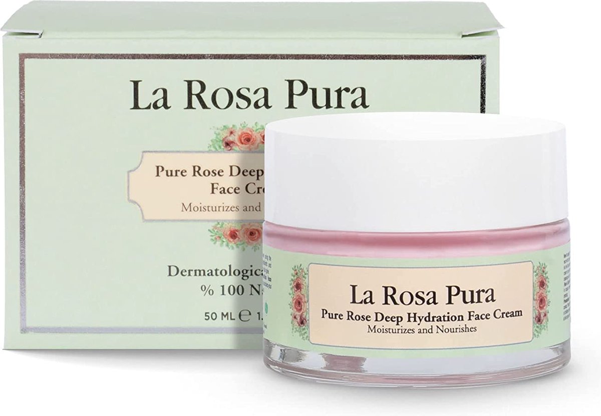 La Rosa Pura Deep Hydration Face Cream 50ml - Diepe Hydraterende Gezichts Creme - Verzorgende Huid - Care Cream - Huid Herstellende Creme - Skin Repair Cream