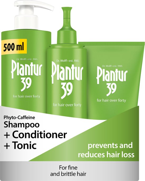 Plantur 39 Fyto-Cafeïne-Shampoo XL, Conditioner en Tonic Set