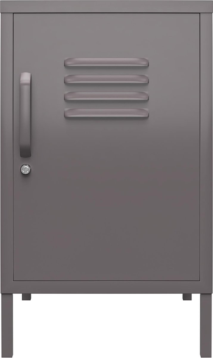Notio Living Bradford-Accenttafel - 1-Deur - Grafiet Metaal Grijs