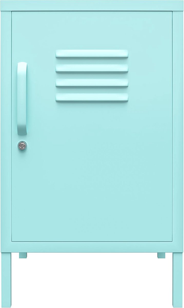 Notio Living Cache-Bijzettafel - 1-Deur - Mint Metaal Rood