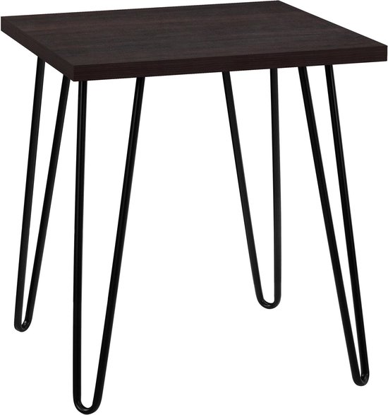 Table d'appoint en aggloméré laminé espresso