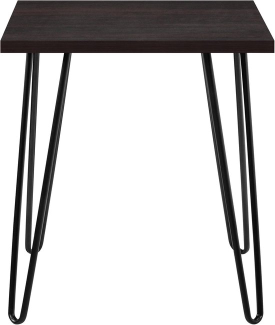 Table d'appoint en aggloméré laminé espresso
