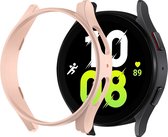 Strap-it Samsung Galaxy Watch 5 44mm PC hard case - pink sand - hoesje - beschermhoes - protector - bescherming