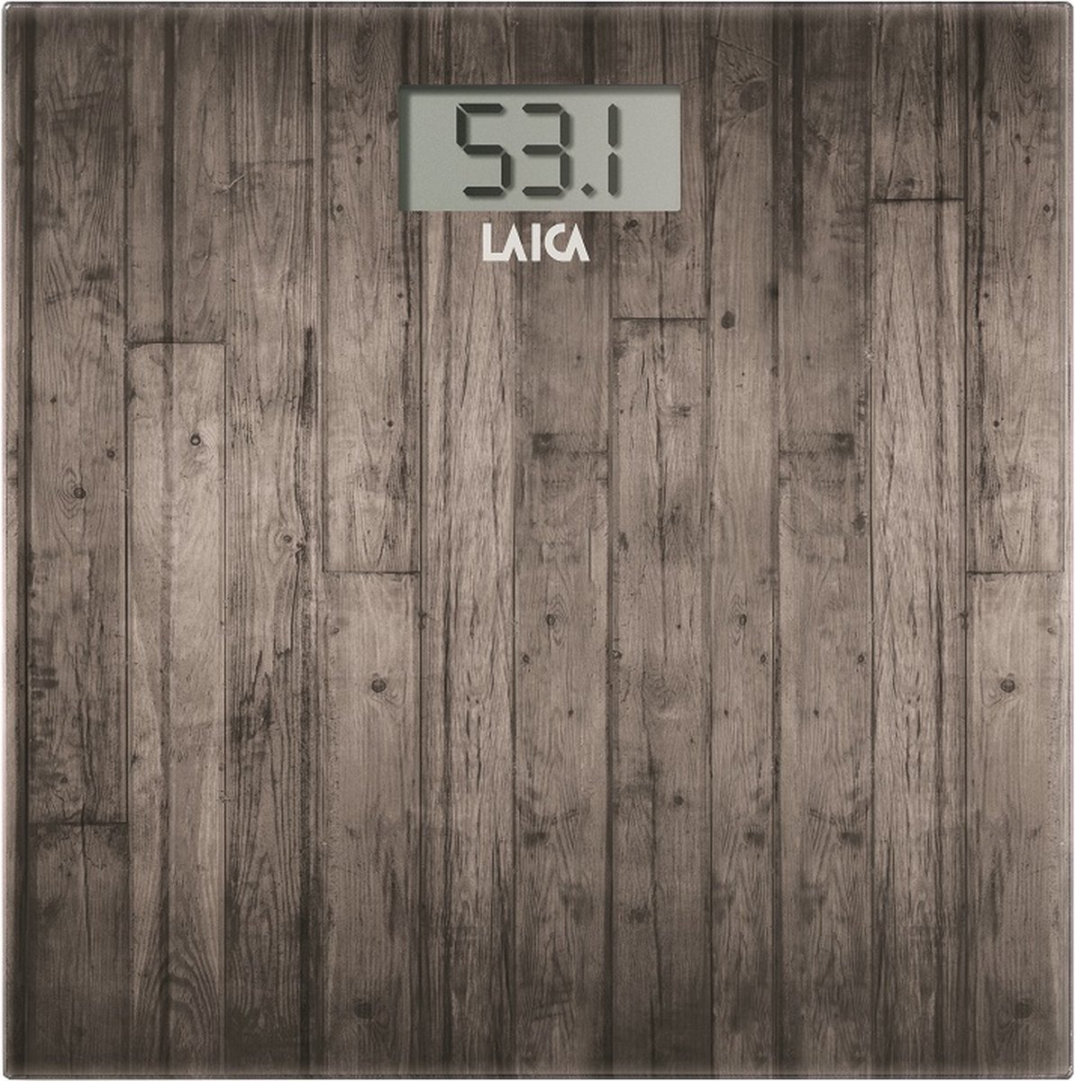 Laica PS1065 - digitale weegschaal - tot 180 kg - houtprint