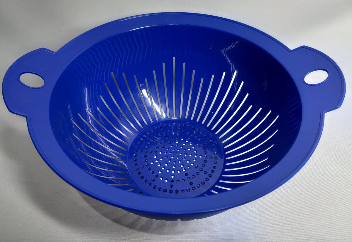 Vergiet - Kobaltblauw - 26 cm - Kunststof - Vaatwasser bestendig - Keukengerei - Koken - Keukentool