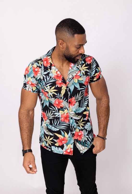 Heren overhemd Hawaii - Korte mouw - KD892-1 | bol