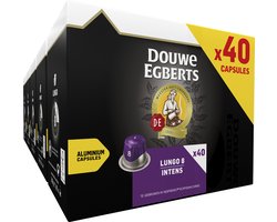 Douwe Egberts Lungo Intens Koffiecups - Intensiteit 8/12 - 5 x 40 capsules
