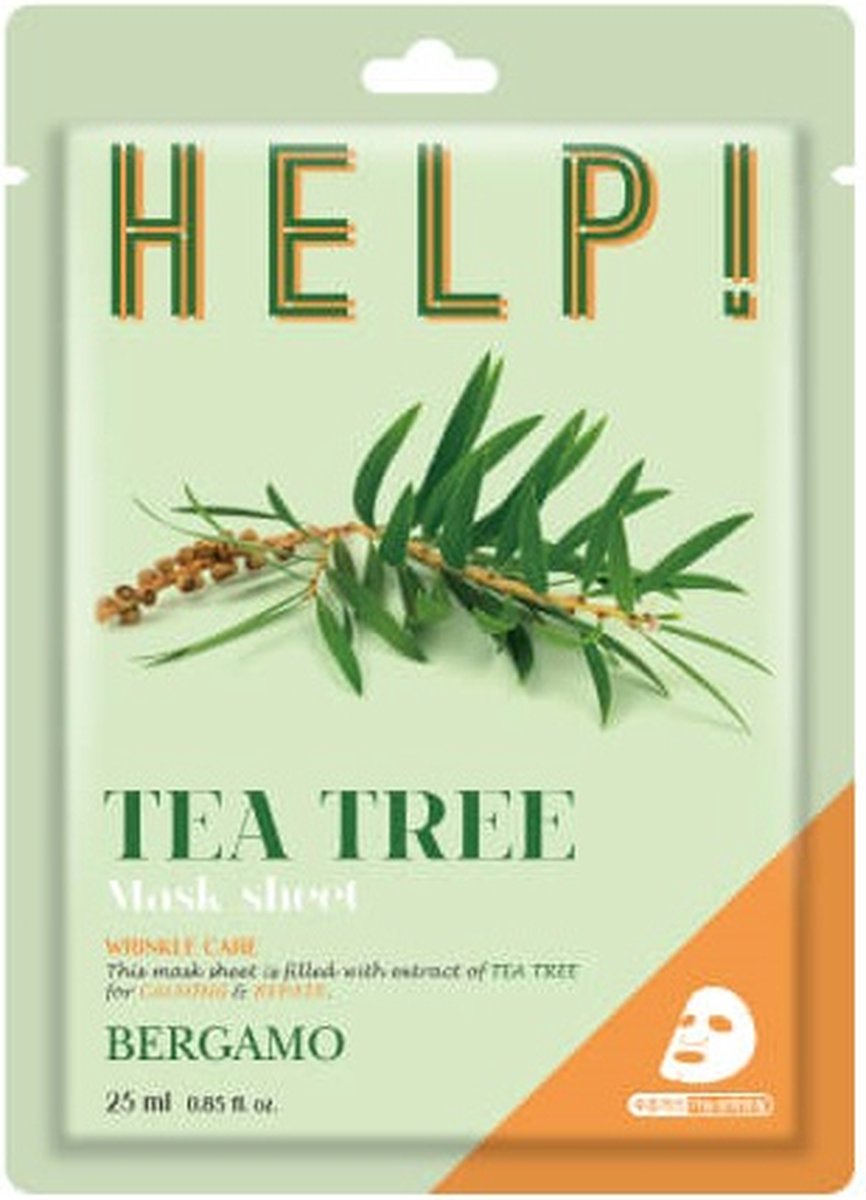 Help Sheet Mask met Tea Tree 25ml