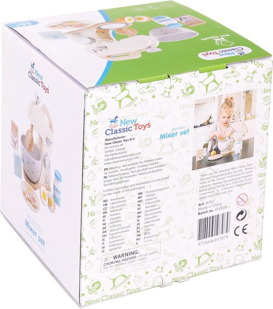 New Classic Toys - Ensemble - Robot Mixer - Blanc