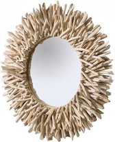 Handgemaakte teakhouten spiegel RIVERSIDE 80cm natuurlijk drijfhout - 36577