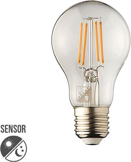 Lybardo Sensor lamp LED E27 Filament 4.2W 2100K Extra Warm 350 lumen | bol
