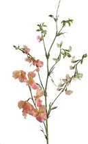 Viv! Home Luxuries Lathyrus tak - zijden bloem - Perzik - 98cm - topkwaliteit