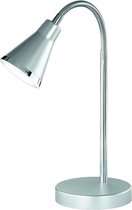 LED Bureaulamp - Trion Arora - 3W - Warm Wit 3000K - Rond - Glans Titaan - Kunststof - BES LED