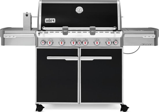 Weber Summit E-670 Black - Met GBS Grillrooster - Sear Station Brander