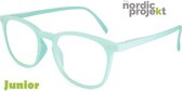 Nordic Projekt NPSG JUNIOR Computerbril met blauw licht filter +0.00 Aqua blauw