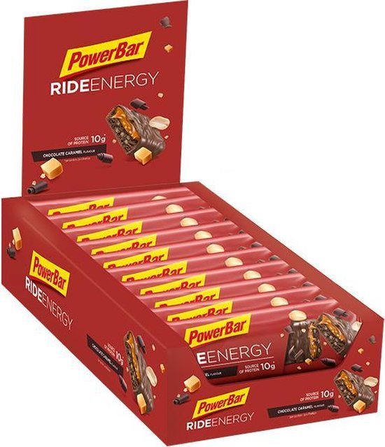 PowerBar Ride Energy Bars Chocolate Caramel 18 x 55 g