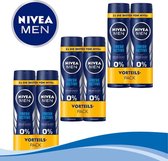 Nivea Men Fresh Active Spray 6x150 ml - Voordeelverpakking