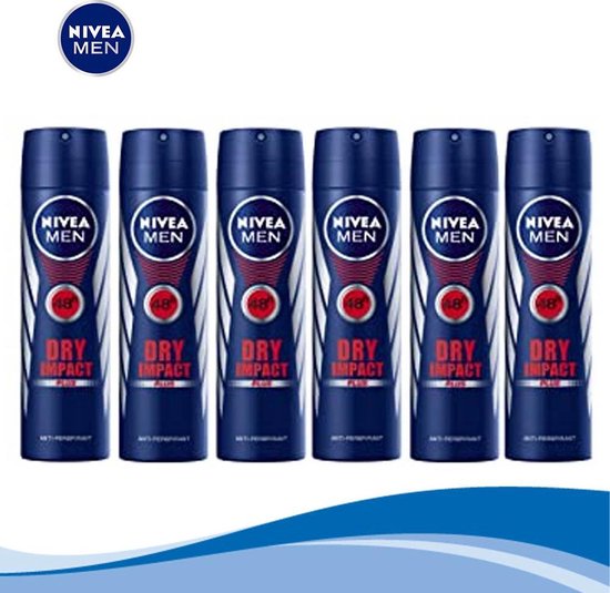 NIVEA MEN Dry Impact Deo Spray – 72h Schutz, 200 Ml, Ohne Alkohol