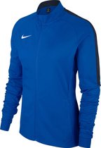 Nike Dry Academy 18 Trainingsjas Dames Sportvest - Maat XS  - Vrouwen - blauw