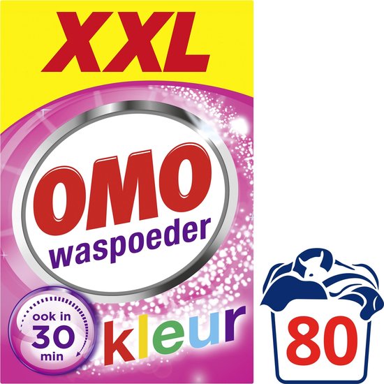 Verhogen het einde Denemarken Omo Kleur XXL Waspoeder voor de gekleurde was - 80 wasbeurten | bol.com