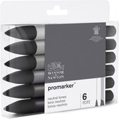 Winsor & Newton promarker ™ Set 6 pièces tons neutres