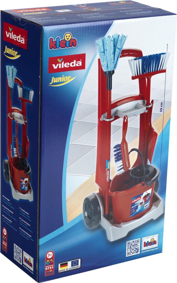Makkelijk te gebeuren feit factor Klein - Vileda cleaning trolley | bol.com