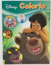 DISNEY - KLEURBOEK - COLORIO - JUNGLE BOOK - DOMBO - BAMBI - 32 KLEURPLATEN