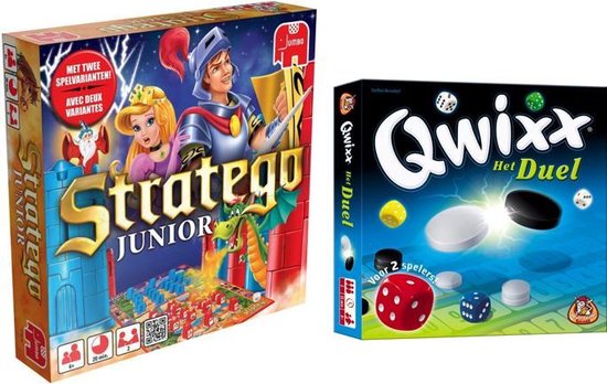 Afbeelding van het spel Spelvoordeelset Stratego Junior & Qwixx Het Duel