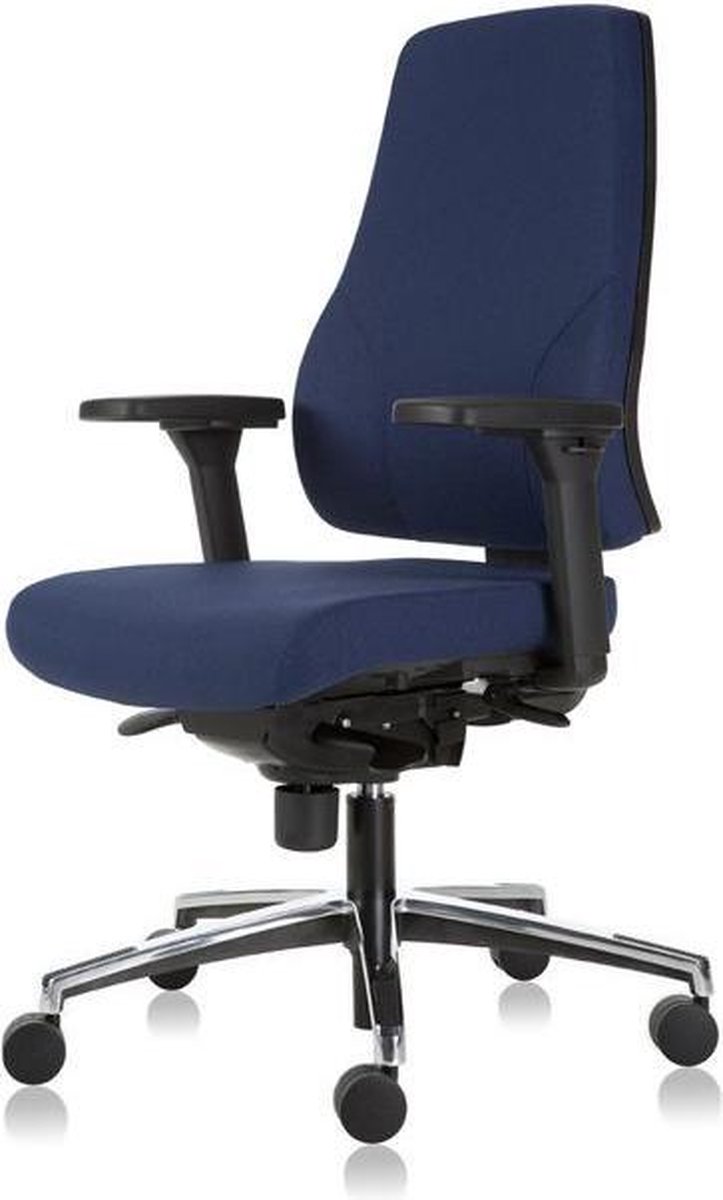 Bureaustoel Actiflexx Basic ARBO NPR 1813 | stof blauw | aluminium voetenkruis!