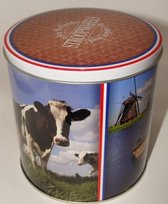 6 x Stroopwafelblik ‘Holland’ incl pakje à 10 stuks
