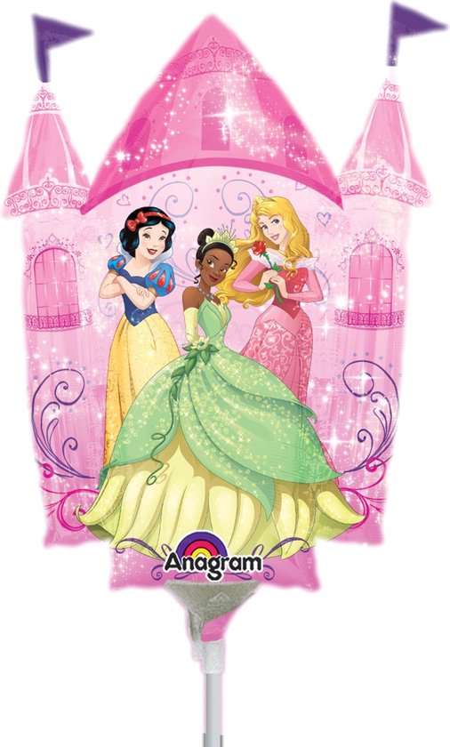 AMSCAN - Kleine aluminium Disney Princesses kasteel ballon - Decoratie > Ballonnen