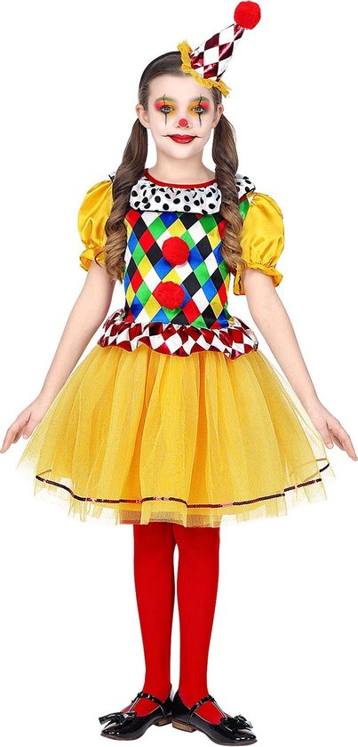 WIDMANN - Déguisement clown à carreaux multicolores fille - 116 (4-5 ans)  -... | bol