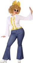 ATOSA - Goudkleurige en jean disco outfit voor vrouwen - Plus Size - XL