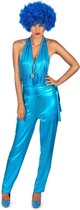 MODAT - Blauw eendelig disco kostuum voor vrouwen - Small