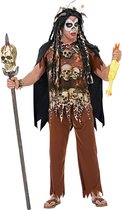 WIDMANN - Bruine voodoo priester outfit voor volwassenen - S - Volwassenen kostuums
