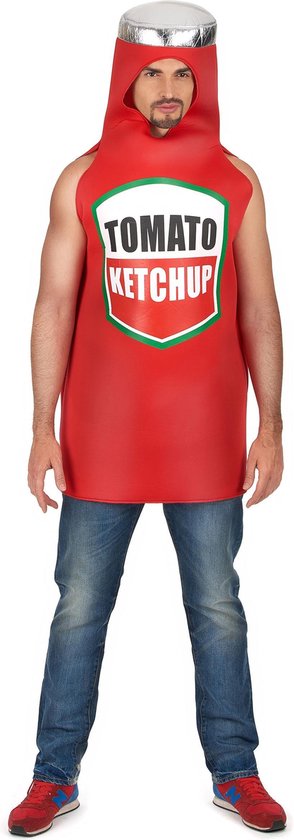 Ketchup fles kostuum