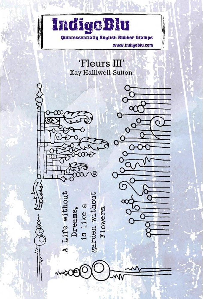 IndigoBlu Fleurs III / designed by Kay Haliwell