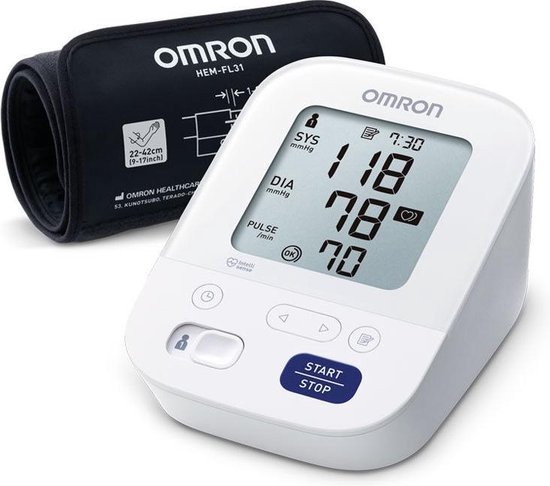 Omron M3 Comfort - Bovenarm bloeddrukmeter - Omron