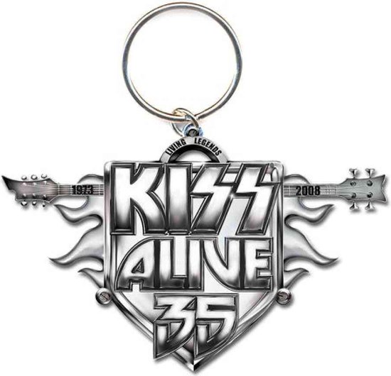 Kiss - Alive 35 Tour Sleutelhanger - Zilverkleurig