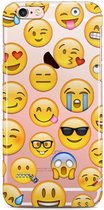 Casimoda® hoesje - Geschikt voor iPhone 6/6s - Emoji Smileys Mix 2 - telefoonhoesje - Backcover - Geen opdruk - Multi