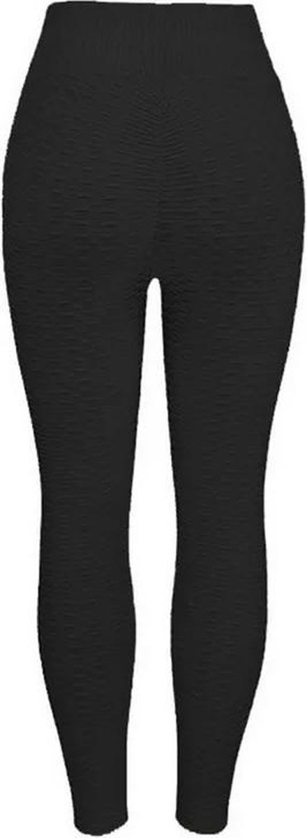 LOUZIR Sportlegging-Yoga -Scrunch Butt-High Waist- Absorberend- Anti Cellulite Legging-Gym Sports -Legging Fitness Wear-Zwart- maat M van Merkloos — afbeelding 2