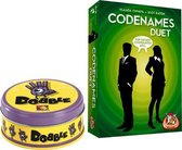 Kaartspelvoordeelset Dobble Classic - Kaartspel & Codenames - Duet