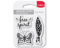 Scrapberry's: Free Spirit Clear Stamp (SCB4907107)
