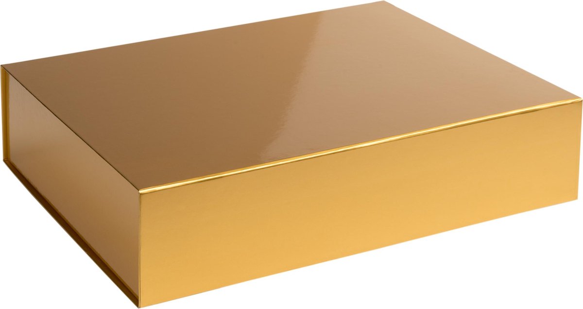 Geschenkdoos opbergdoos GOUD, 42,5x33,3x9,7cm (5 stuks)